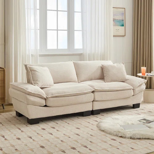 Renville 84" Corduroy Upholstered Pillow