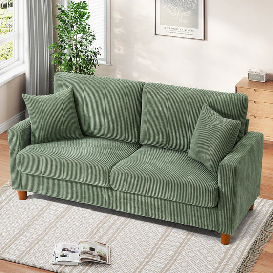 2-seater corduroy sofa