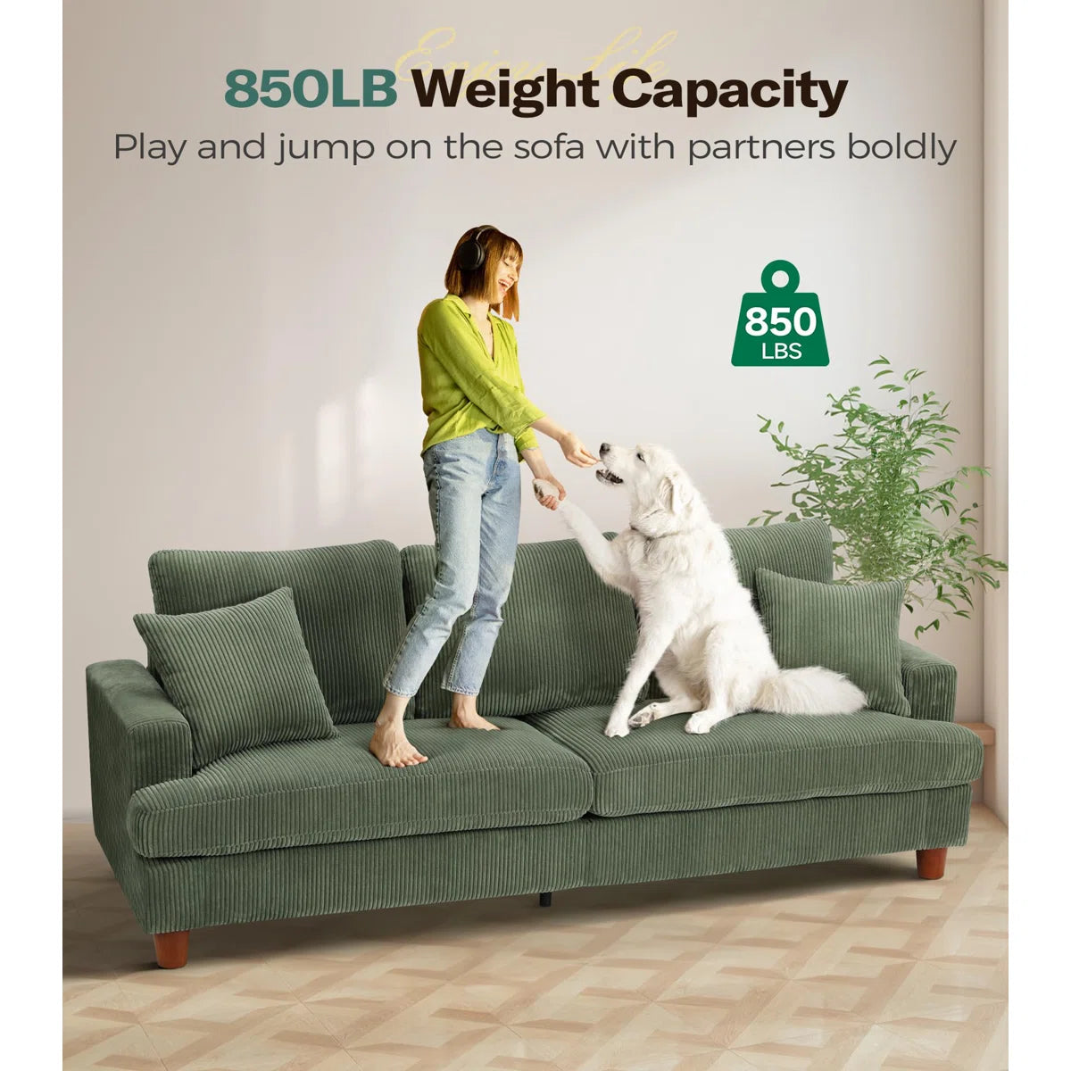 Hillburn 87'' Upholstered Sofa
