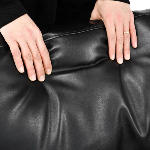 Purtell 82.25" Faux leather Square Arm Sofa