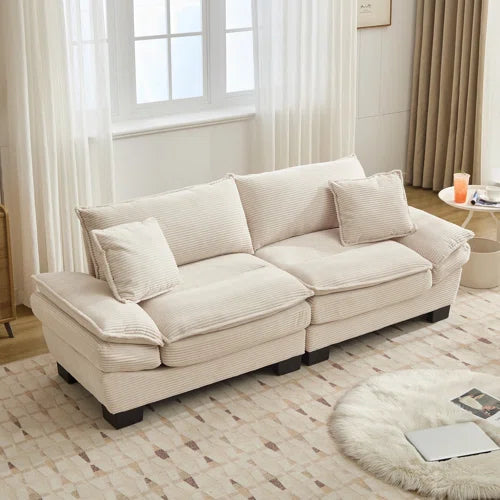 Renville 84" Corduroy Upholstered Pillow