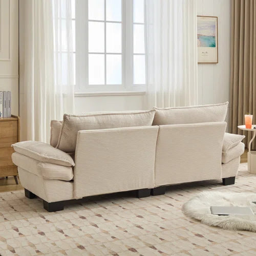 Renville 84" Corduroy Upholstered Pillow