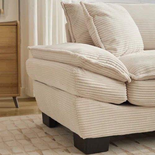 Renville 84" Corduroy Upholstered Pillow
