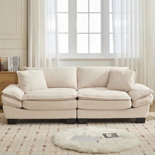 Renville 84" Corduroy Upholstered Pillow